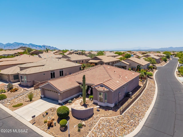 5371 W Leatherflower Ln, Marana, AZ 85658 - aerial view of residential area with mountains