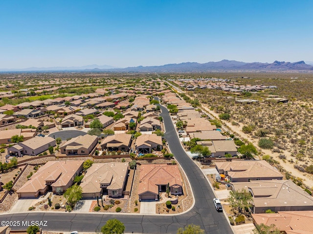 5371 W Leatherflower Ln, Marana, AZ 85658 - aerial view of residential area with mountains
