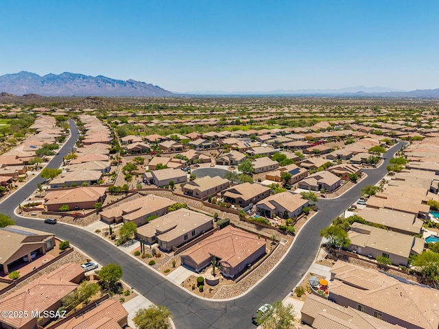 5371 W Leatherflower Ln, Marana, AZ 85658 - aerial view of residential area featuring a mountain backdrop