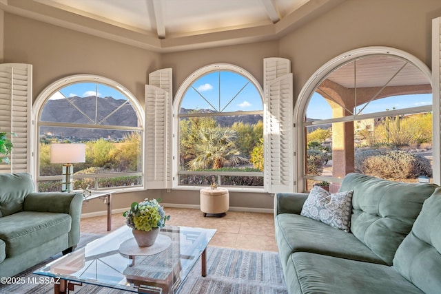 6265 N Jochums Dr, Tucson, AZ 85718 - view of patio / terrace featuring a mountain view