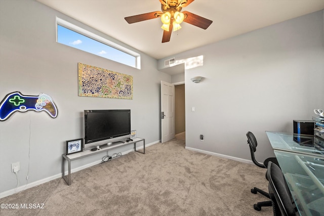 6265 N Jochums Dr, Tucson, AZ 85718 - office space featuring carpet flooring and ceiling fan
