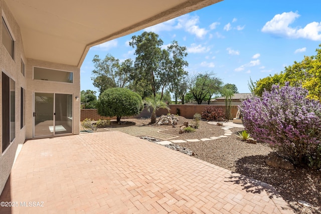 1993 E Desert Lark Pass, Green Valley, AZ 85614 - fenced backyard featuring a patio