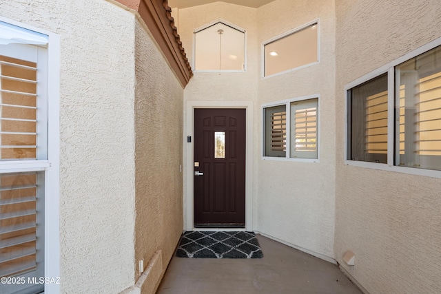 1993 E Desert Lark Pass, Green Valley, AZ 85614 - doorway to property with stucco siding