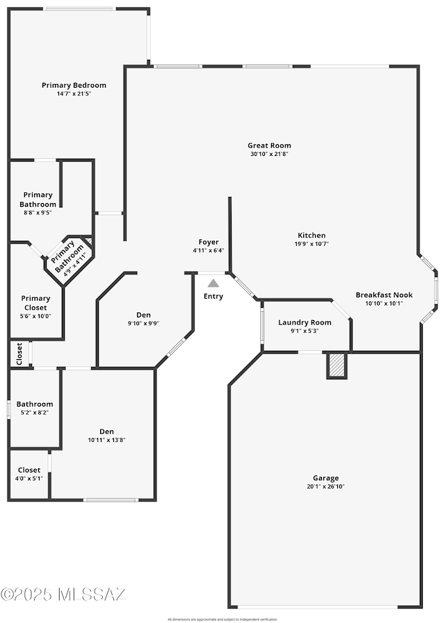 1993 E Desert Lark Pass, Green Valley, AZ 85614 - view of floor plan / room layout