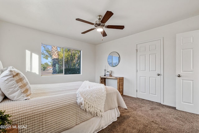 1225 N Nema Ave, Tucson, AZ 85712 - bedroom featuring carpet and a ceiling fan