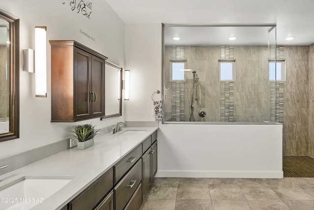 31618 S Tamarisk Pl, Oracle, AZ 85623 - bathroom with double vanity and walk in shower