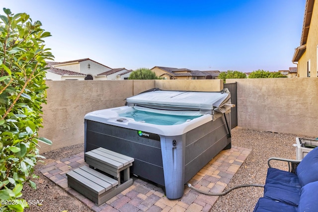 31618 S Tamarisk Pl, Oracle, AZ 85623 - view of patio featuring a hot tub