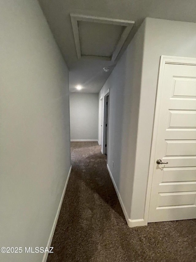 3306 N Baby Bruno Way, Tucson, AZ 85745 - corridor with carpet flooring and attic access