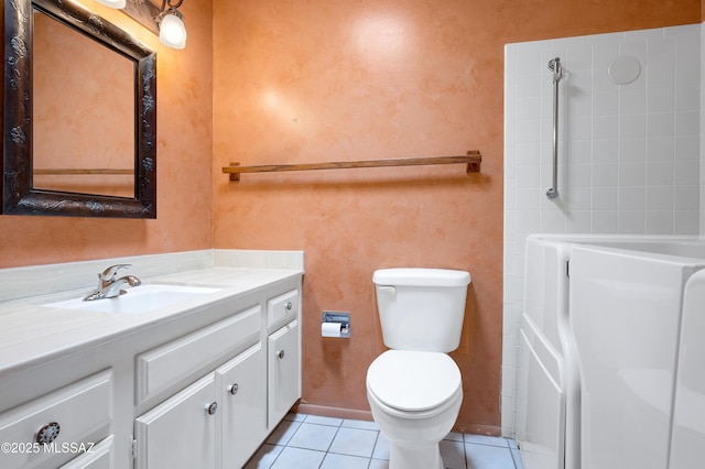 149 E La Huerta, Green Valley, AZ 85614 - full bathroom featuring vanity, tile patterned flooring, a shower, and a tub