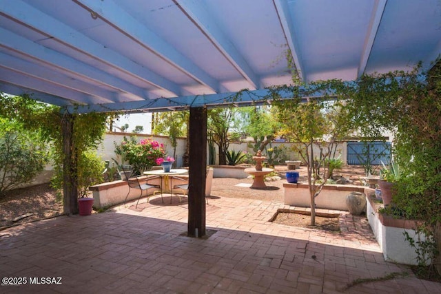 1816 E Waverly St, Tucson, AZ 85719 - fenced backyard featuring a patio area