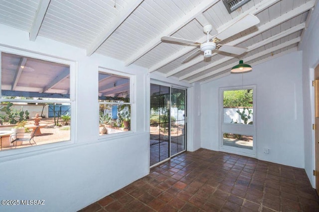 1816 E Waverly St, Tucson, AZ 85719 - unfurnished sunroom with ceiling fan