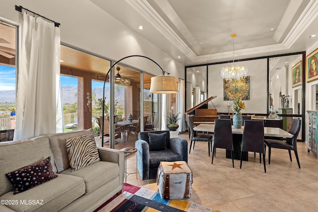 1511 E Placita Meseta Dorada, Oro Valley, AZ 85755 - sunroom featuring a chandelier