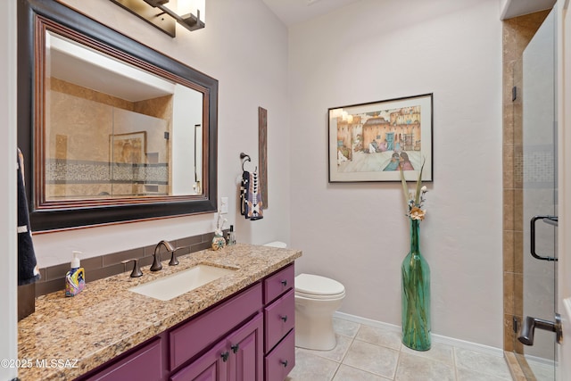 1511 E Placita Meseta Dorada, Oro Valley, AZ 85755 - bathroom with vanity, tile patterned floors, and a tile shower