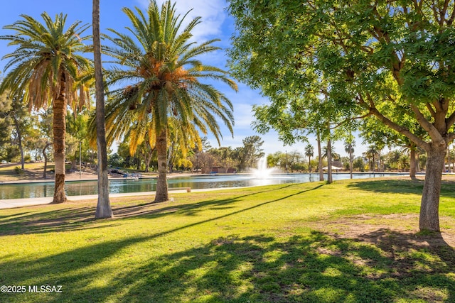 5609 E Juarez St, Tucson, AZ 85711 - view of home's community with a water view and a yard