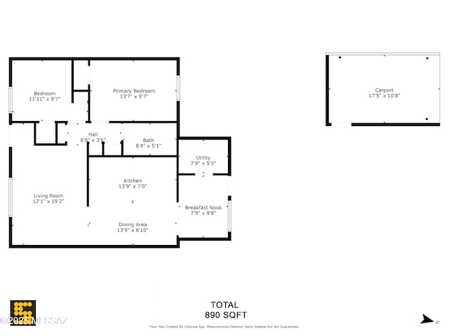 3872 S Evergreen Ave, Tucson, AZ 85730 - view of property floor plan