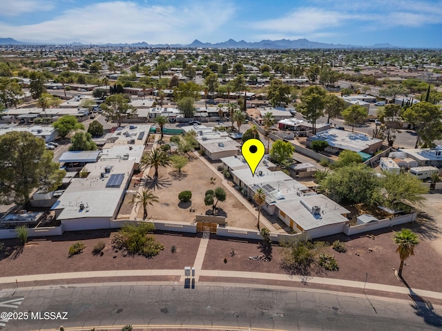 3872 S Evergreen Ave, Tucson, AZ 85730 - aerial perspective of suburban area with mountains