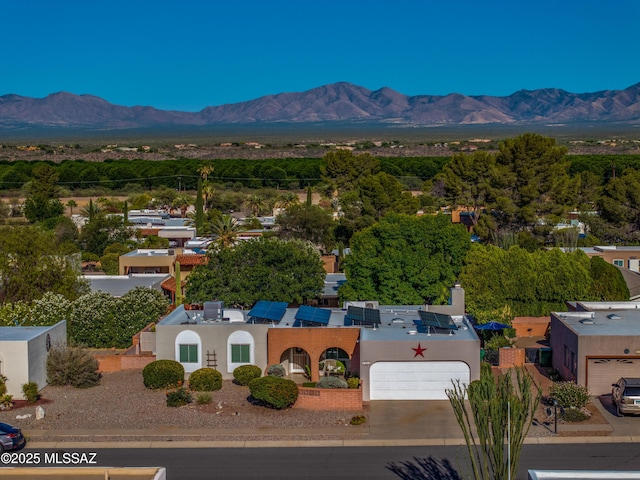 1939 S San Vincent Dr, Green Valley, AZ 85614 - aerial view of a mountainous background