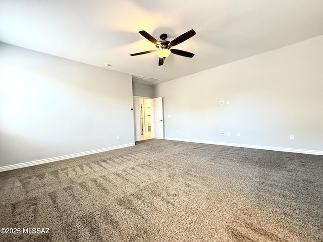 9636 N Havenwood Way, Marana, AZ 85653 - carpeted empty room featuring baseboards and a ceiling fan