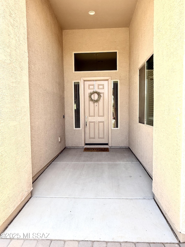 9636 N Havenwood Way, Marana, AZ 85653 - property entrance featuring stucco siding