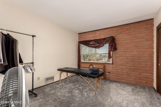 10901 N Camino De Oeste, Tucson, AZ 85742 - office with carpet flooring and brick wall