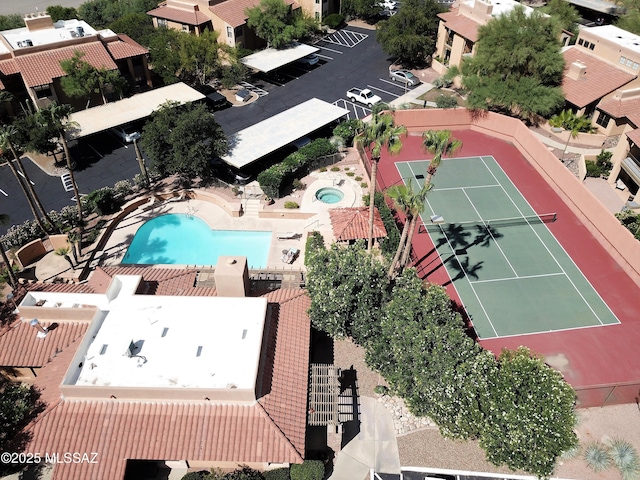 6651 N Campbell Ave Unit 286, Tucson, AZ 85718 - bird's eye view of a pool area