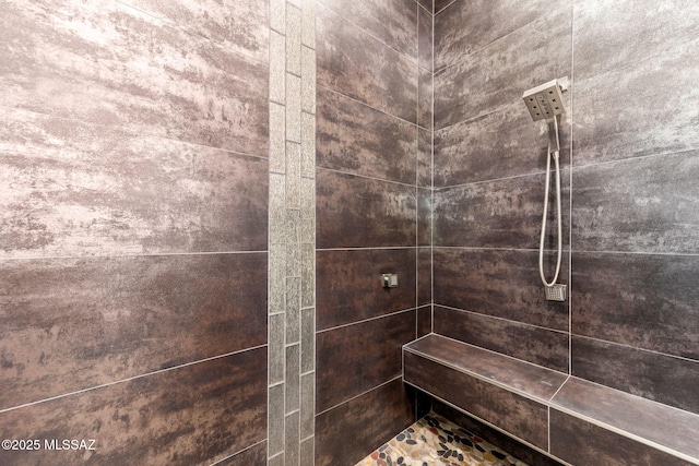 3188 W Tumamoc Dr, Tucson, AZ 85745 - bathroom featuring a tile shower
