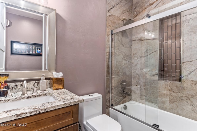 3188 W Tumamoc Dr, Tucson, AZ 85745 - bathroom featuring vanity and bath / shower combo with glass door