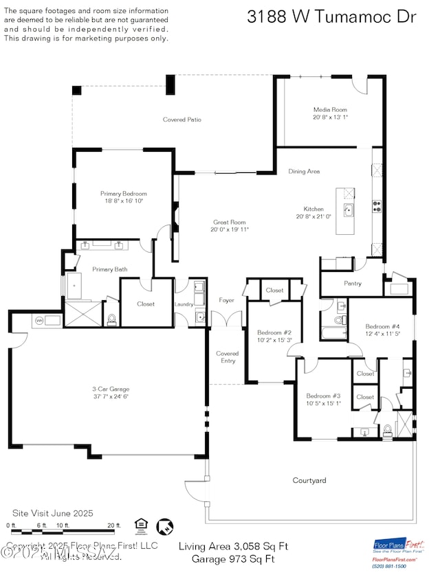 3188 W Tumamoc Dr, Tucson, AZ 85745 - view of room layout