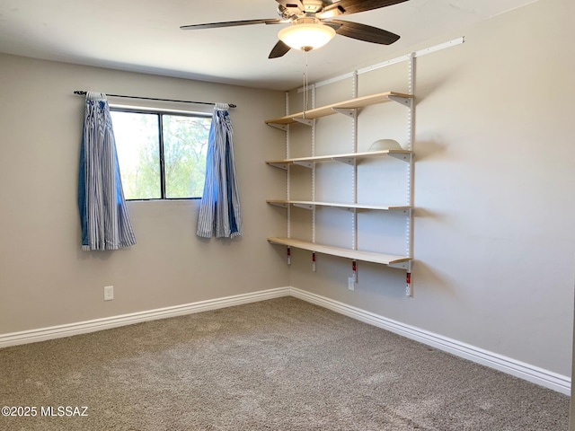 2973 S Kolb Rd, Tucson, AZ 85730 - carpeted empty room with ceiling fan and baseboards