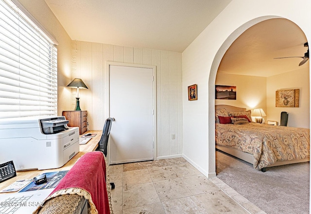 1148 W Circulo Del Norte, Green Valley, AZ 85614 - bedroom with arched walkways and baseboards