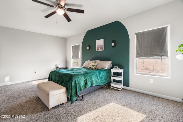 13331 N Carbine Ct, Marana, AZ 85653 - bedroom with carpet flooring and a ceiling fan