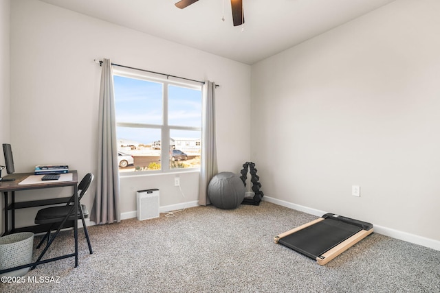 13331 N Carbine Ct, Marana, AZ 85653 - office space with ceiling fan and carpet floors