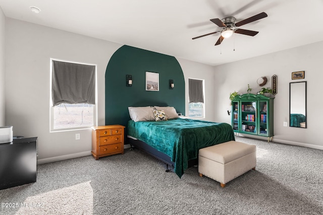 13331 N Carbine Ct, Marana, AZ 85653 - carpeted bedroom featuring ceiling fan and baseboards