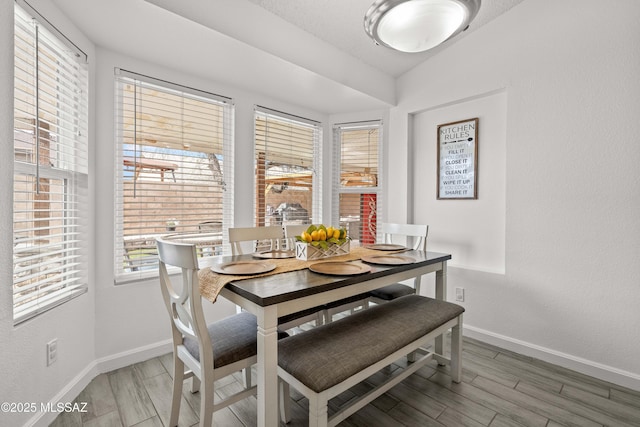 2730 W Calle Del Tigre, Tucson, AZ 85746 - dining space featuring baseboards and light wood-type flooring