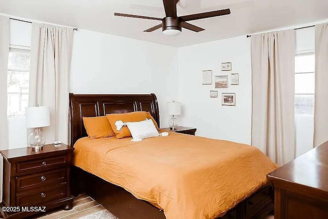 2602 E Prince Rd, Tucson, AZ 85716 - bedroom with multiple windows and ceiling fan