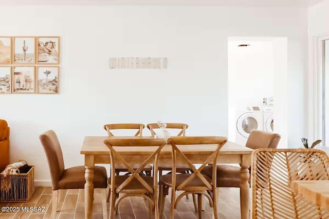 2602 E Prince Rd, Tucson, AZ 85716 - dining room with separate washer and dryer