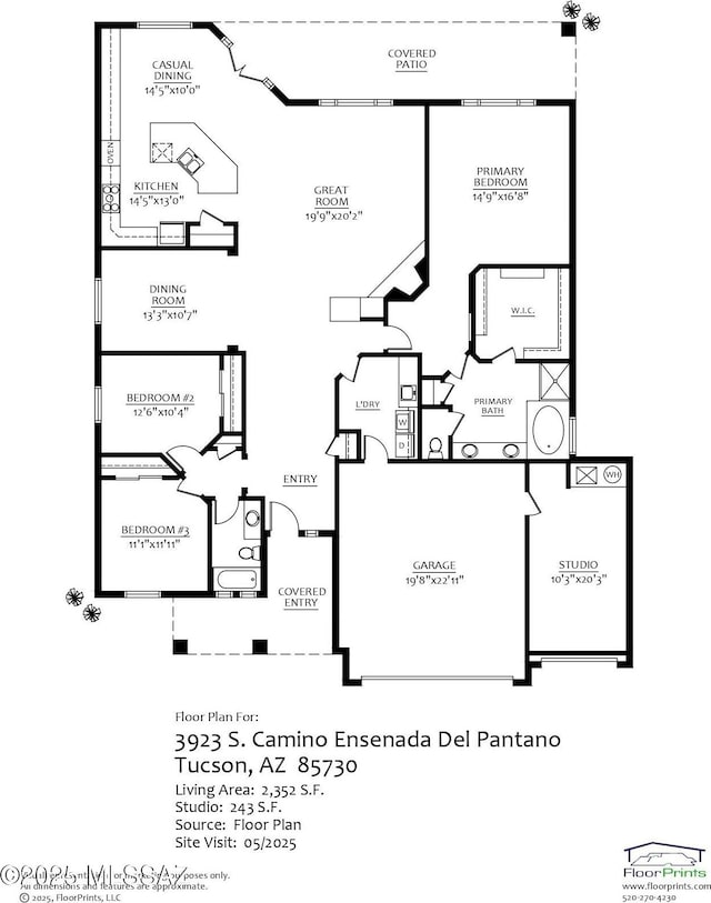 3923 S Camino Ensenada Del Pantano, Tucson, AZ 85730 - view of room layout