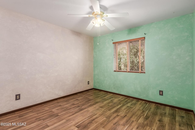 8410 E Heath Ct, Tucson, AZ 85715 - empty room with wood finished floors and a ceiling fan