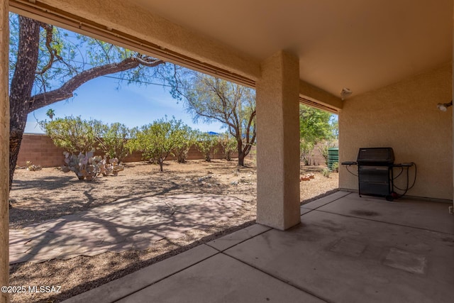 8410 E Heath Ct, Tucson, AZ 85715 - fenced backyard with a patio
