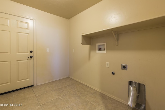 17160 W Starr Rd, Marana, AZ 85653 - laundry area with hookup for an electric dryer, hookup for a washing machine, and light tile patterned flooring