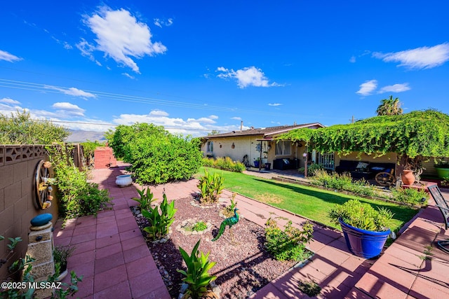 8681 E Desert Palm St, Tucson, AZ 85730 - view of yard featuring a patio