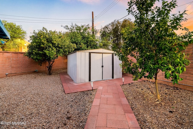 53 N Davila Cir, Tucson, AZ 85745 - view of shed with a fenced backyard