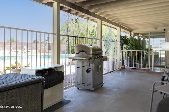 2856 W Goldfield Dr, Tucson, AZ 85745 - view of patio with a grill