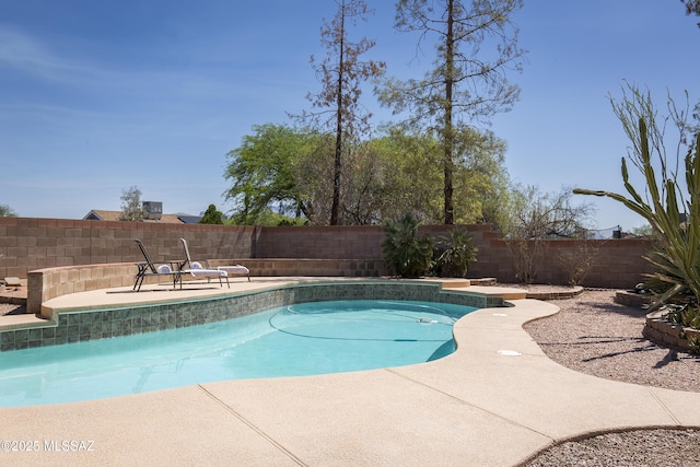 2856 W Goldfield Dr, Tucson, AZ 85745 - view of pool with a patio and a fenced backyard