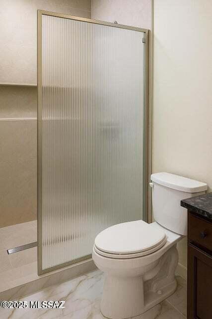 1886 Via Francia, Rio Rico, AZ 85648 - full bath with vanity, a shower stall, and marble finish flooring