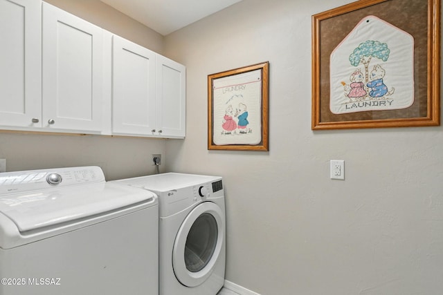 4211 N Villas Placitas, Tucson, AZ 85705 - laundry room featuring washing machine and dryer and cabinet space