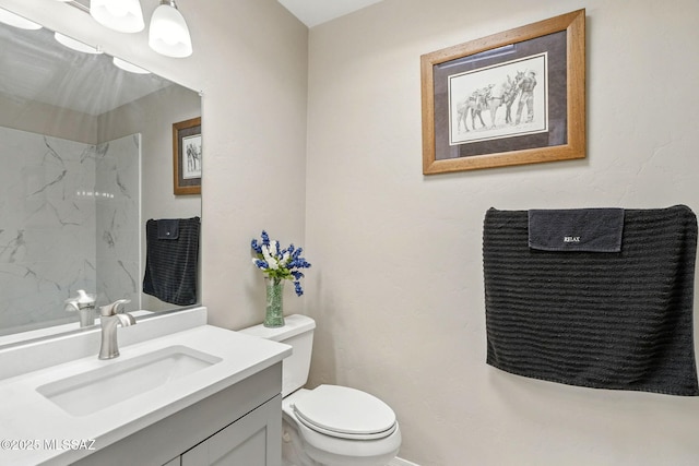 4211 N Villas Placitas, Tucson, AZ 85705 - bathroom featuring vanity and a marble finish shower