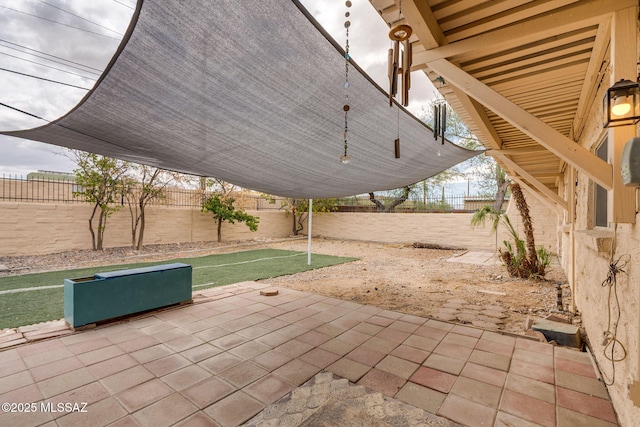 4211 N Villas Placitas, Tucson, AZ 85705 - fenced backyard with a patio