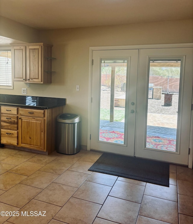 6100 N La Canada Dr, Tucson, AZ 85704 - doorway featuring french doors and light tile patterned floors