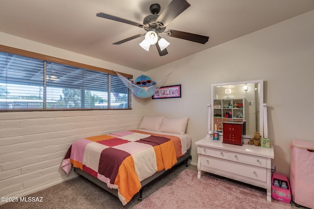 6951 E Hayne Pl, Tucson, AZ 85710 - bedroom featuring carpet floors and ceiling fan